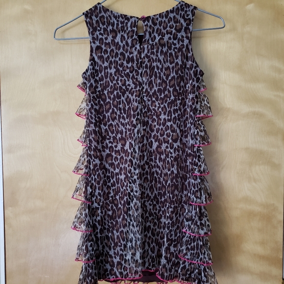 Emily West Brown Print Sleeveless Dress Size 7/8 - Picture 2 of 8